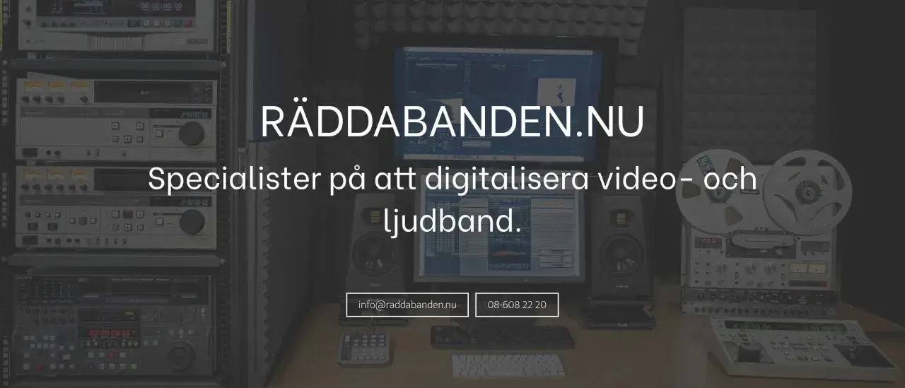 Specialister på att digitalisera gamla VHS-band till dator. Utrustning för att rädda dina minnen.