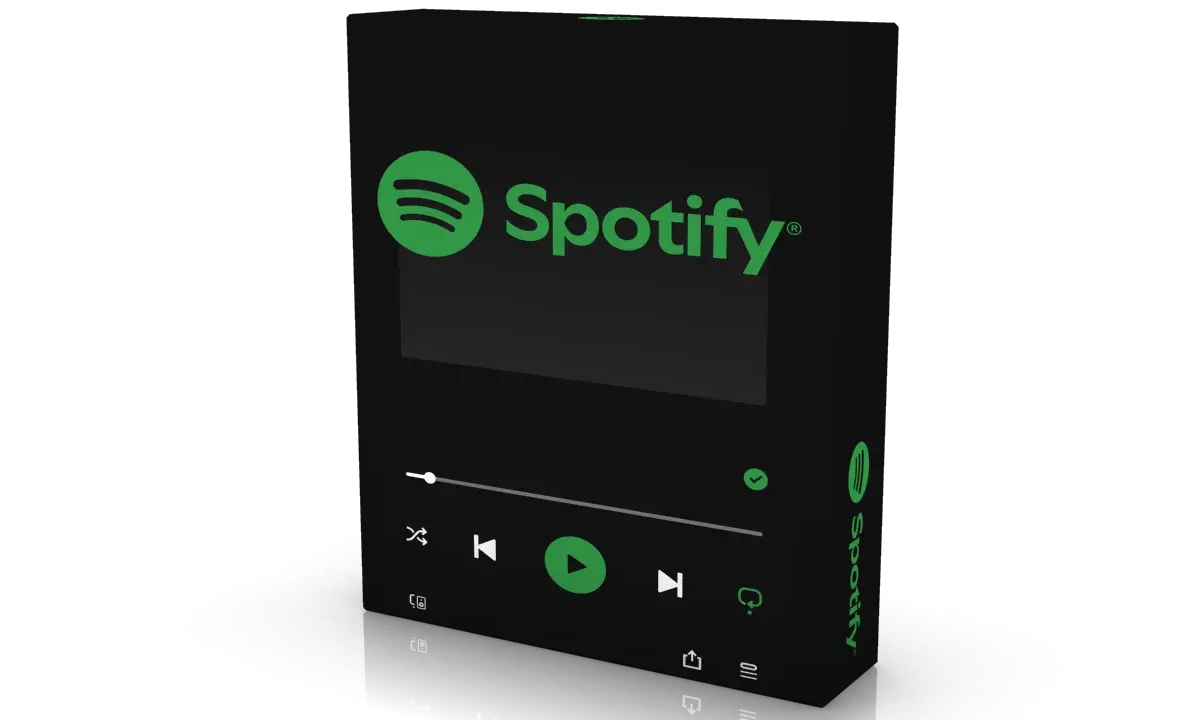 Spotify-appen visar "Never Gonna Give You Up". Undrar du vad kostar Spotify?