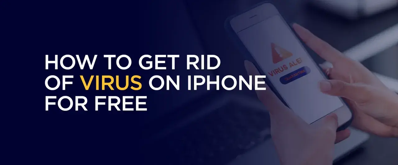 Hur du kan rensa virus från din iPhone gratis. En varning om virus visas på skärmen.