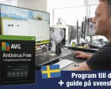 AVG Antivirus Free för Windows 11, med svensk guide. Skydda din dator med detta program.