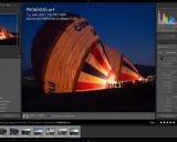 Två luftballonger ligger på marken, upplysta inifrån. Bilden visar hur man kan redigera bilder i Lightroom.