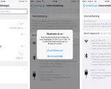 Inställningar för att dela internet från en iPhone. Välj Wi-Fi och USB för att aktivera hotspot.