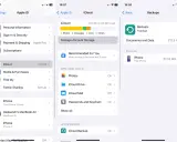 Inställningar för iCloud på iPhone. Här kan du hantera lagring, appar som använder iCloud och säkerhetskopior. För att radera sms iPhone, gå till "Hantera lagring" och välj sedan "Foton" eller "Meddelanden".