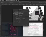 Affinity Publisher-fönstret visar inställningar för ett nytt dokument, med sidstorlek A4 och 297 mm bredd.