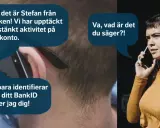 Bedragare kan få tag på telefonnummer via dataintrång eller genom att köpa listor. Här ser vi ett exempel på ett bedrägeriförsök.
