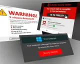 Varning! 5 virus upptäckta. Kontrollera din telefon nu för att undvika systemkrasch, filförlust och identitetsstöld.