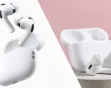 Två par vita AirPods Pro 3 med laddningsfodral. Enkla och eleganta hörlurar för musikälskaren.