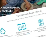Dela abonnemang med familjen. Med Telenor familjeabonnemang får alla varsitt nummer och ni sparar pengar.