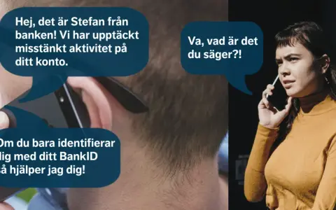 Bedragare kan få tag på telefonnummer via dataintrång eller genom att köpa listor. Här ser vi ett exempel på ett bedrägeriförsök.