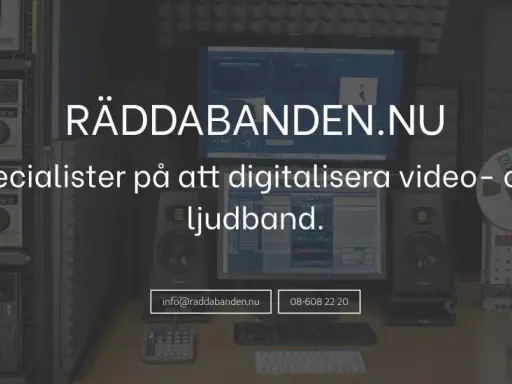 Specialister på att digitalisera gamla VHS-band till dator. Utrustning för att rädda dina minnen.