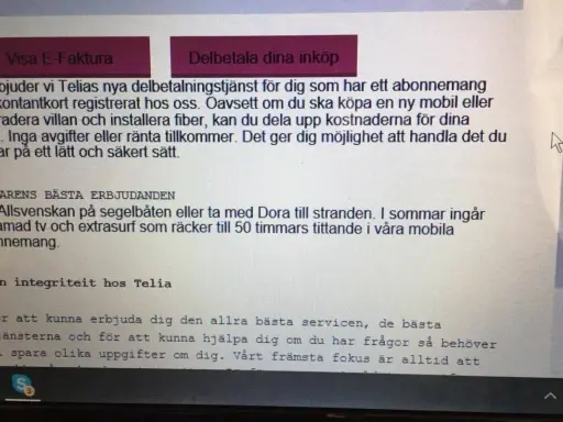 Telia erbjuder delbetalning för abonnemang. Var försiktig med erbjudanden som kan vara en telia faktura bluff.