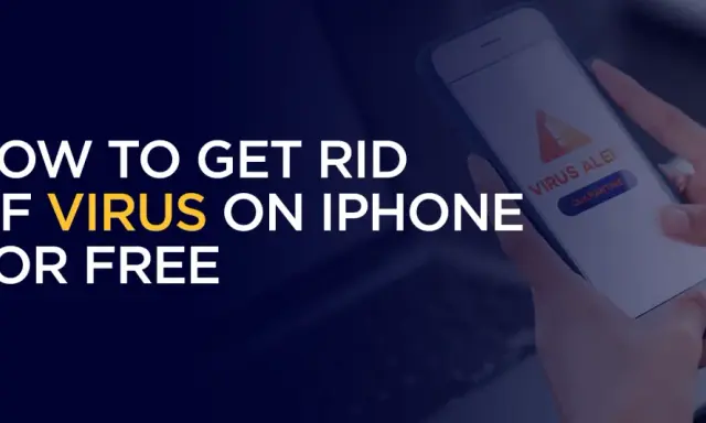 Hur du kan rensa virus från din iPhone gratis. En varning om virus visas på skärmen.