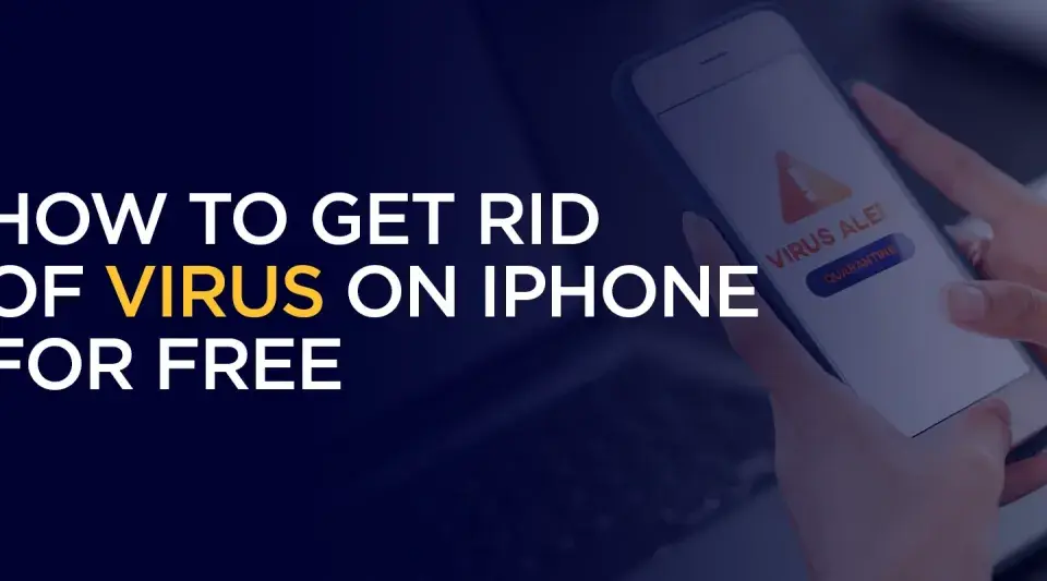 Hur du kan rensa virus från din iPhone gratis. En varning om virus visas på skärmen.