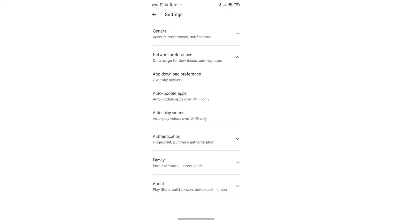 Inst&auml;llningar f&ouml;r att uppdatera telefonen. H&auml;r kan du hantera allt fr&aring;n n&auml;tverkspreferenser till automatisk uppdatering av appar.