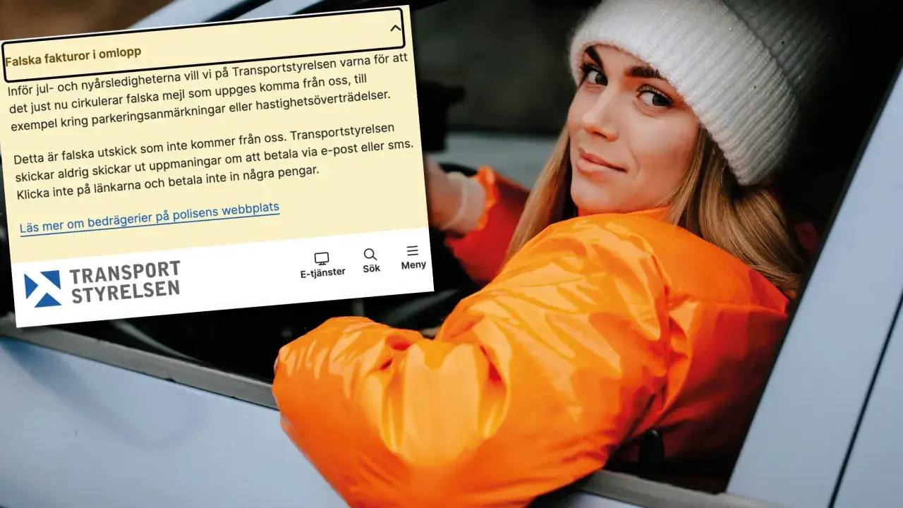 Transportstyrelsen varnar f&ouml;r falska fakturor och bedr&auml;gerier. Klicka inte p&aring; l&auml;nkar i mejl som utger sig f&ouml;r att komma fr&aring;n dem.