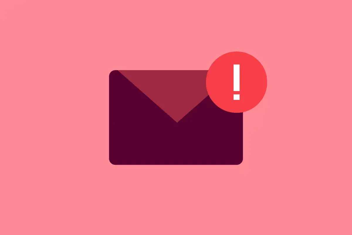 Ett kuvert med ett utropstecken indikerar att din bank verifieringskod sms kan vara p&aring; v&auml;g eller har ett problem.